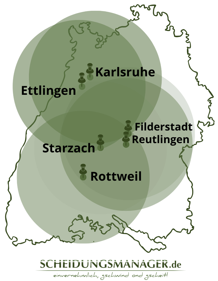 Ihr Scheidungsanwalt in Reutlingen, Filderstadt, Rottweil, Starzach, Karlsruhe und Ettlingen.